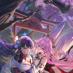 This is a pixiv picture whose title is 嘘！.