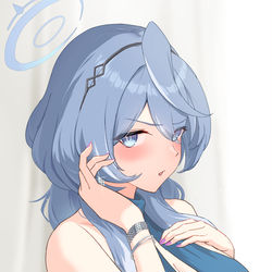 This is a pixiv picture whose title is 「あまりじろじろ見ないでください」.