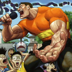 This is a pixiv picture whose title is 俺の新曲聴いてくれ！！.