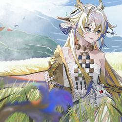 This is a pixiv picture whose title is 报春.