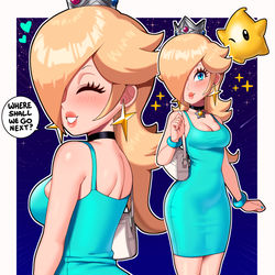 This is a pixiv picture whose title is Second Date Night Rosalina.