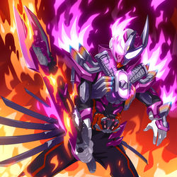 This is a pixiv picture whose title is 仮面ライダーヴァルバラド.