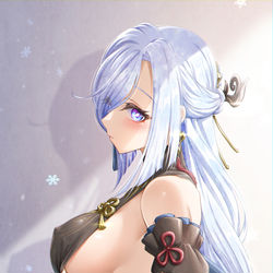 This is a pixiv picture whose title is 冷花幽露.