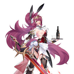 This is a pixiv picture whose title is 光夏兔女郎.