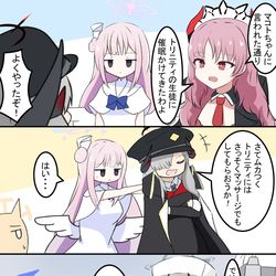 This is a pixiv picture whose title is 催眠マコトとミカ.