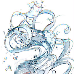 This is a pixiv picture whose title is 魚座.