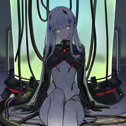 This is a pixiv picture whose title is HK416.