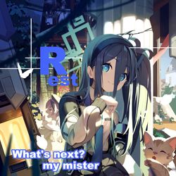 This is a pixiv picture whose title is 稍息.
