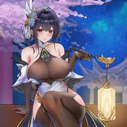 This is a pixiv picture whose title is 镇海.