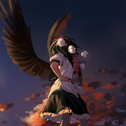 This is a pixiv picture whose title is 要塞の山.