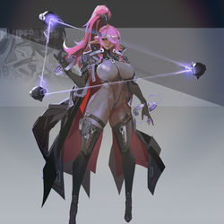 This is a pixiv picture whose title is dark elf.
