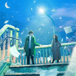 This is a pixiv picture whose title is いつかの冬、終わらない君へ 長い嘘が終わる日に.