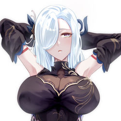 This is a pixiv picture whose title is 申鶴５.