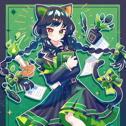 This is a pixiv picture whose title is 気になるあの子.