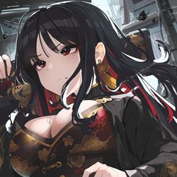 This is a pixiv picture whose title is Nikke Moran(牡丹).