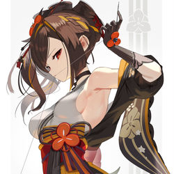 This is a pixiv picture whose title is 千織.