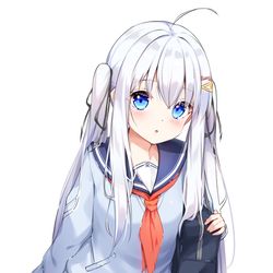 This is a pixiv picture whose title is 乃亜　冬服立ち絵.