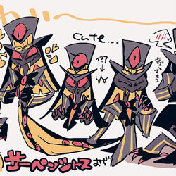 This is a pixiv picture whose title is ハズビン落書きまとめ.