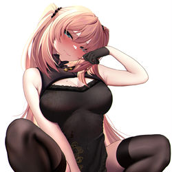This is a pixiv picture whose title is 2024年新春贺图   第一次穿旗袍的大小姐❤  明良.