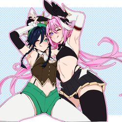 This is a pixiv picture whose title is 男娘标杆.