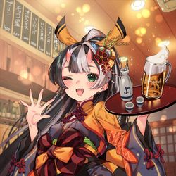 This is a pixiv picture whose title is 居酒屋よよち.
