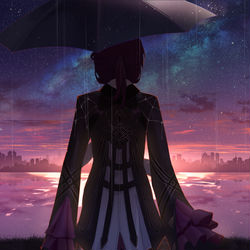 This is a pixiv picture whose title is distant world.