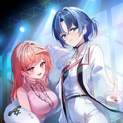 This is a pixiv picture whose title is 🎙.