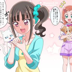 This is a pixiv picture whose title is コミュ章なまゆちゃん奮闘記.