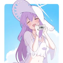 This is a pixiv picture whose title is 水着アツコ.