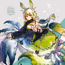 This is a pixiv picture whose title is 🦀.