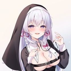 This is a pixiv picture whose title is シスター/Skeb.
