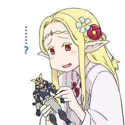 This is a pixiv picture whose title is ロボ侍人形.