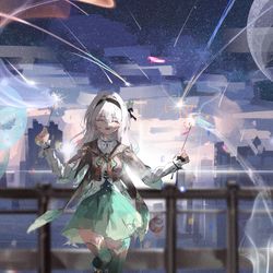 This is a pixiv picture whose title is 夢.