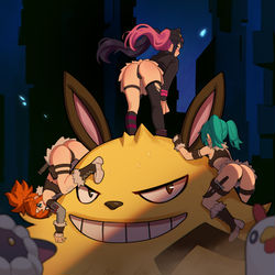 This is a pixiv picture whose title is パルワールド.