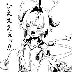 This is a pixiv picture whose title is ブルアカモノクロ絵まとめ.