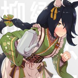 This is a pixiv picture whose title is 和メイドマンハッタンカフェさん（ウマ娘）.