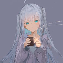 This is a pixiv picture whose title is ☕.