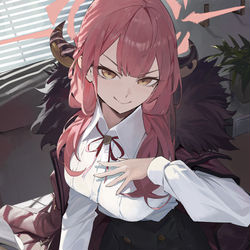This is a pixiv picture whose title is 😈.