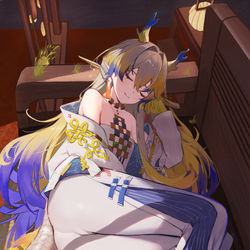 This is a pixiv picture whose title is 黍姐.