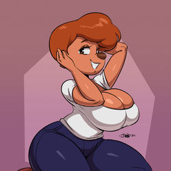 This is a pixiv picture whose title is MILF Roxanne.