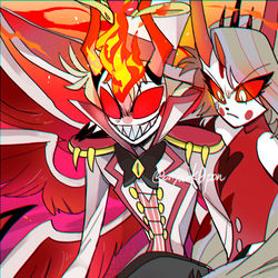 This is a pixiv picture whose title is アマプラ8話・モーニングスター親子.