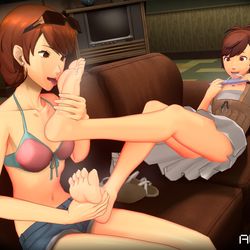 This is a pixiv picture whose title is Yukari and Kotone 岳羽ゆかりと汐見琴音.