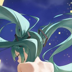 This is a pixiv picture whose title is 18日目 初音ミク.