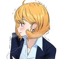 This is a pixiv picture whose title is Too freezing outside 🧊.