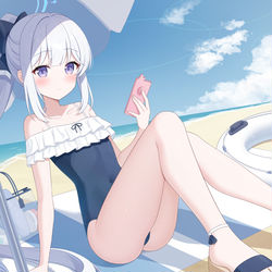 This is a pixiv picture whose title is 水着ミヤコ.
