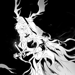 This is a pixiv picture whose title is 烛骑士.