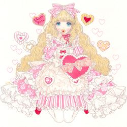 This is a pixiv picture whose title is バレンタインの女の子.