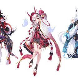 This is a pixiv picture whose title is アニメイト【ホロライブ 節分フェア 〜福は内！鬼も内！〜】.