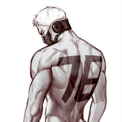 This is a pixiv picture whose title is Soldier 76.