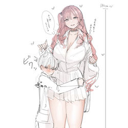 This is a pixiv picture whose title is ぎゅってしたい.
